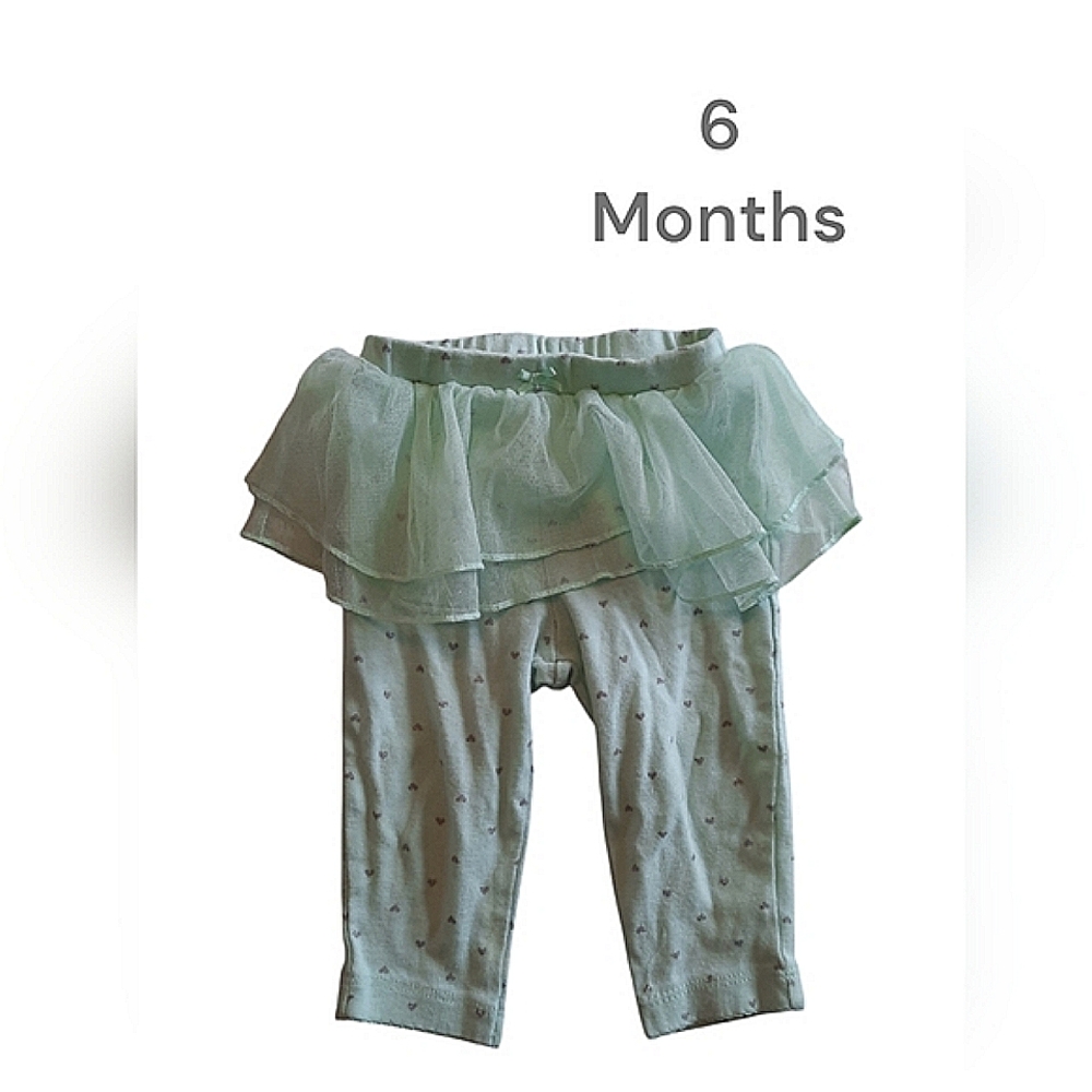 ✅4/25$✅ 6 months Mint Green Baby Tutu Leggings